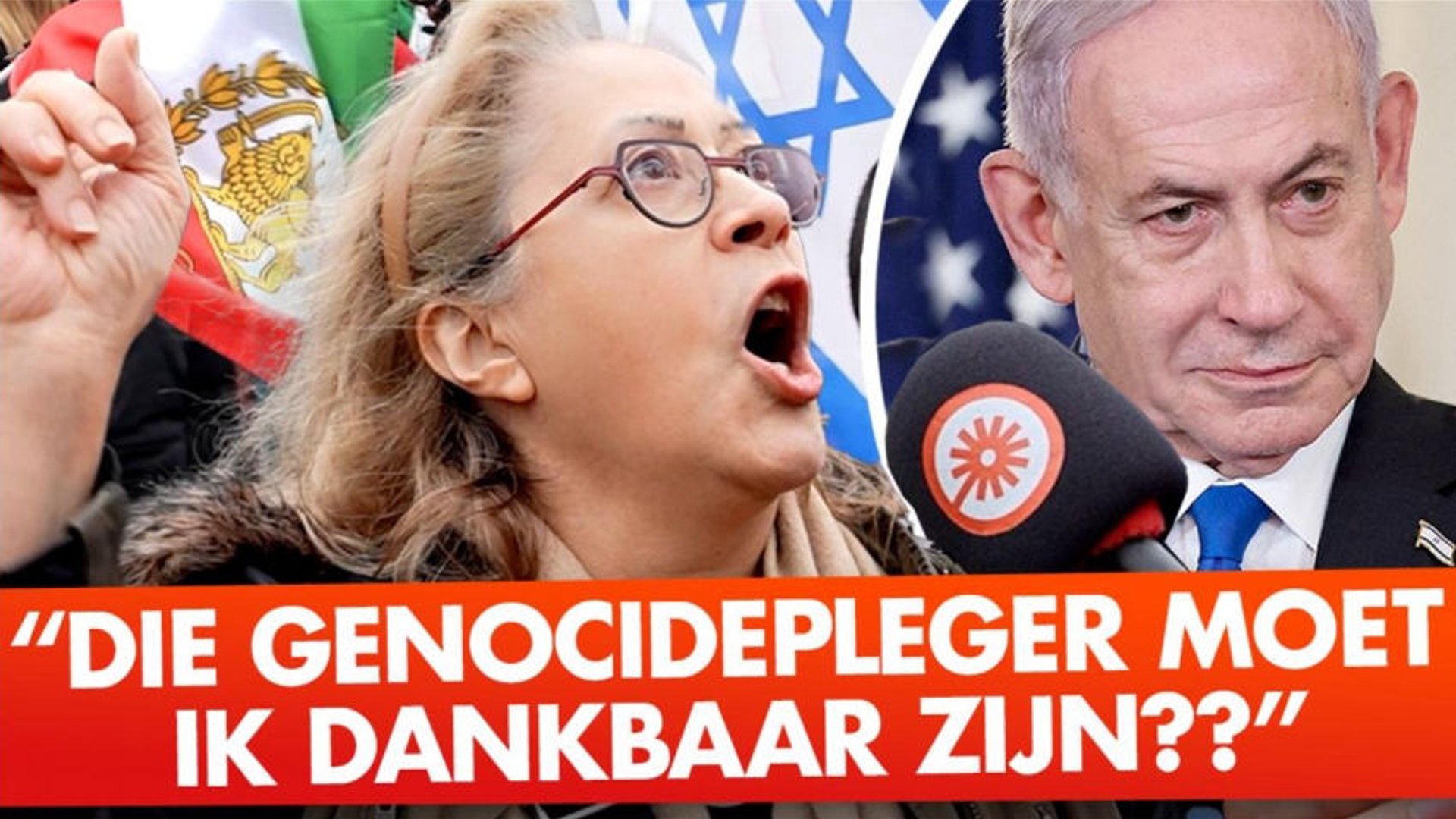 Woedende Iraniërs: "een land democratiseer je niet met bommen"
